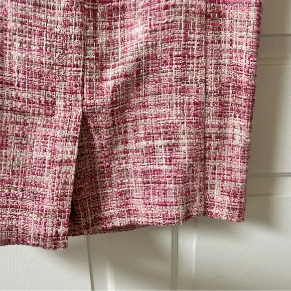 Talbots 8P Classic Vintage Pink Tweed Dress - Picture 6 of 6